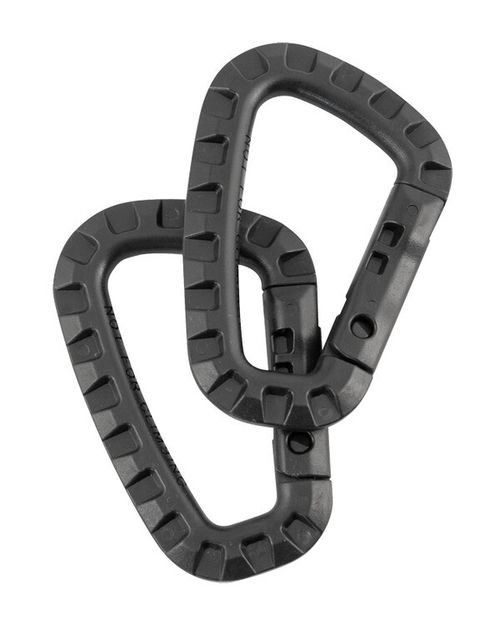 KombatUK Spring Locking ABS Plastic Tactical Airsoft Carabiner Karabiner -2 Pack — image 1