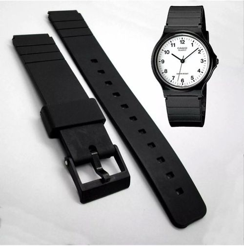 Replacement MQ24 Watch Strap Band for to Fit Casio MQ24 Black Soft Resin
