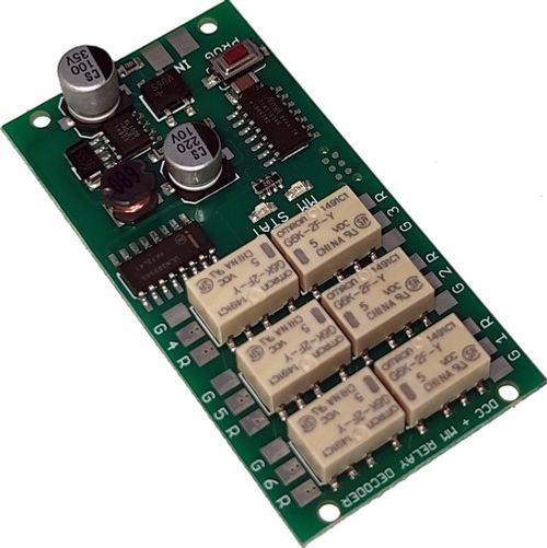 RD6 Switch Decoder 6-Fold G/H0/N/TT/Z Digital Decoder Relay Decoder DCC Motorola