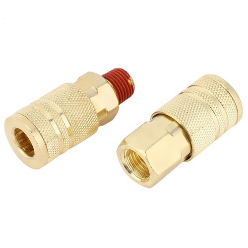 12x Quick Coupler Pneumatic Brass Plated Iron Quick Fitting Connector NPT 1/ NEW — image 11