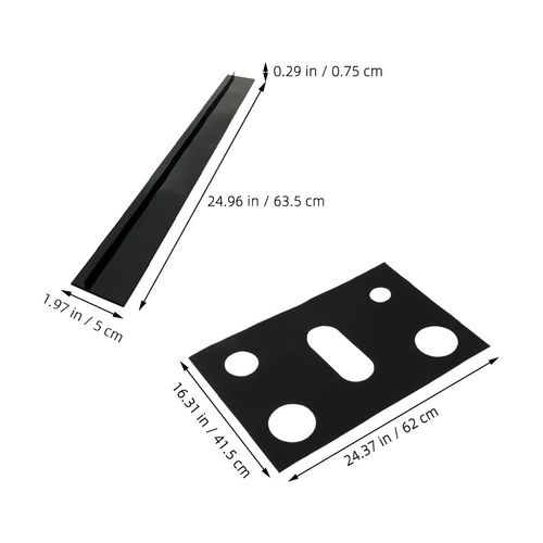 Black Durable Stove Gap Filler Covers Reusable Oil Proof Pads for Kitchen Stove — image 9