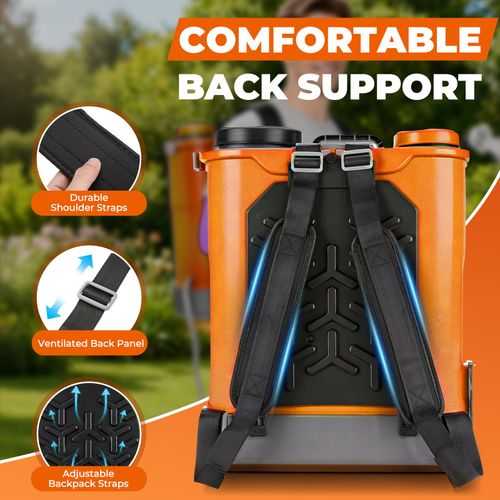 18L Cordless Electric Knapsack Pressure Sprayer Garden With 2X 4.0Ah 21V Battery — image 9