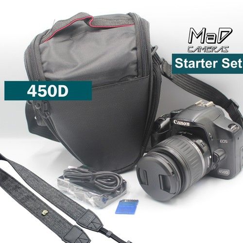 Canon EOS 450D Digital SLR Camera Starter Set Bundle Lens + Bag + SD + Strap