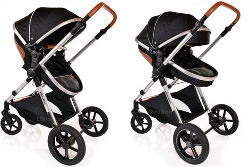 3 in 1 Pram Newborn Baby Buggy Set Travel System with Car Seat Folding Pushchair — image 9