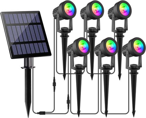 T-SUN Solar Powered Spot Lights LED Outdoor Wall Light Garden Landscape Lamps UK — image 1
