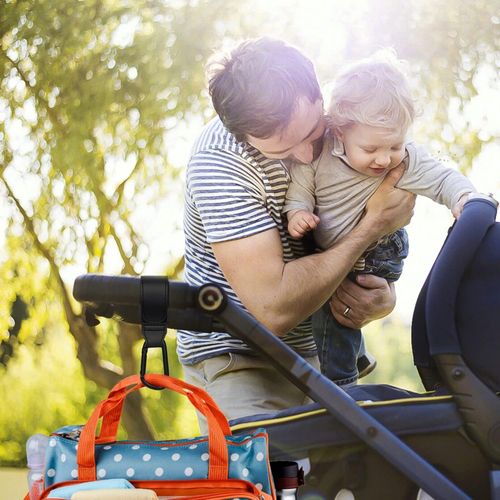 Pram Clips | Universal Baby Buggy Pushchair Stroller Shopping Bags Hook Straps — image 6