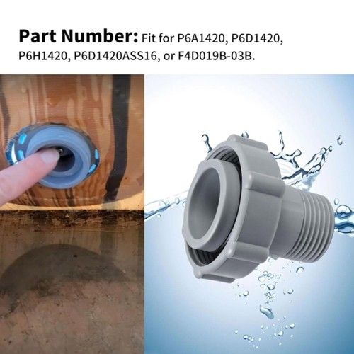 Pool Drain Fitting Connects Pools Drain Hose Adapter Ground Pool Drain Adapter