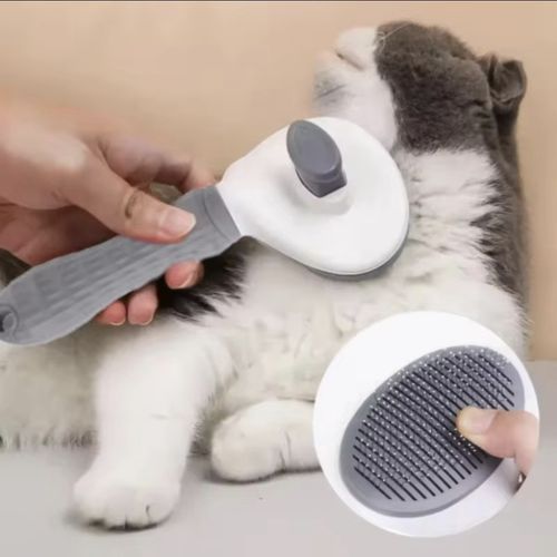 Self Cleaning Pet Grooming Brush Dog Cat Slicker Comb Hair Fur Remove — image 2
