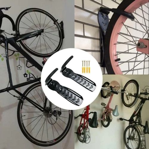 Steel Wall Mount Bike Hooks Heavy Duty Garage Shed Space Saving Bicycle Holder — image 15