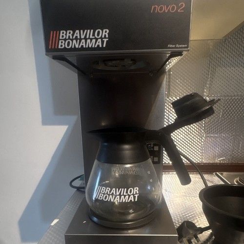 Bravilor Bonamat Novo 2 Pourover Filter Coffee Machine Auto 2 Output Drip Tray