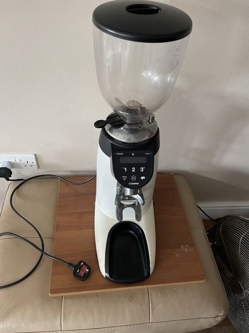 Compak E8 Matt White Espresso Coffee Machine Grinder Grinder Tested Working — image 1