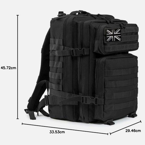 45L Tactical Rucksack Large Capacity Molle Backpack Durable Water‑Resistant Bag