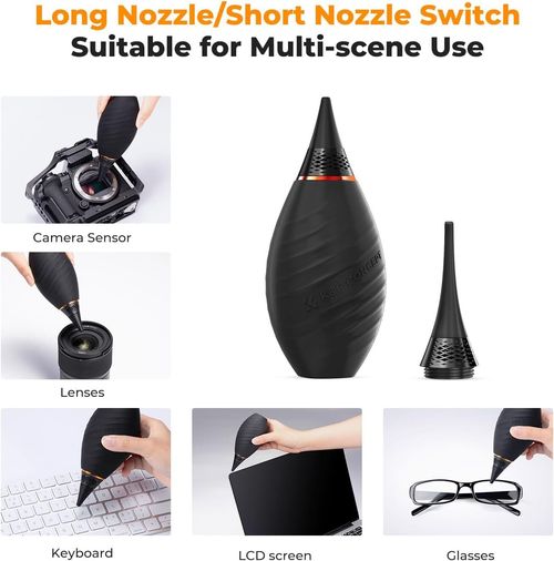 K&F CONCEPT 10-in-1 Camera Cleaning Kit with Lens Pen, Air Blower ,Cloth, Liquid — image 7