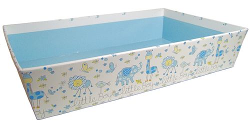 Make Your Own Baby Shower Gift Basket DIY Hamper Kit- 20cm Tray, Shred, Bag, Tag — image 2