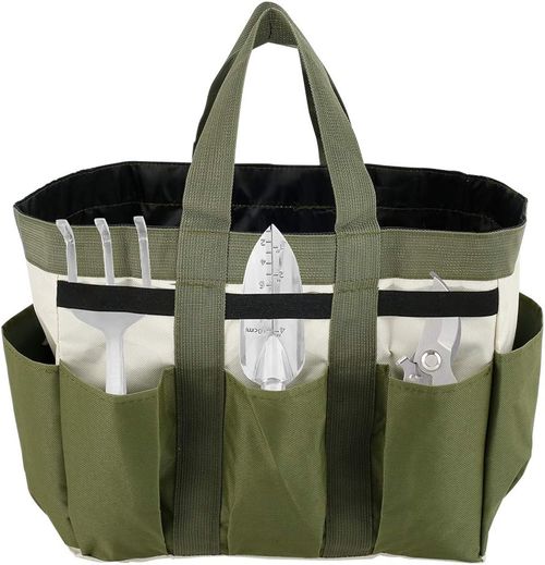 Garden Tool Bag Organizer with 8 Pockets, Waterproof 600D Oxford Cloth Tote — image 7