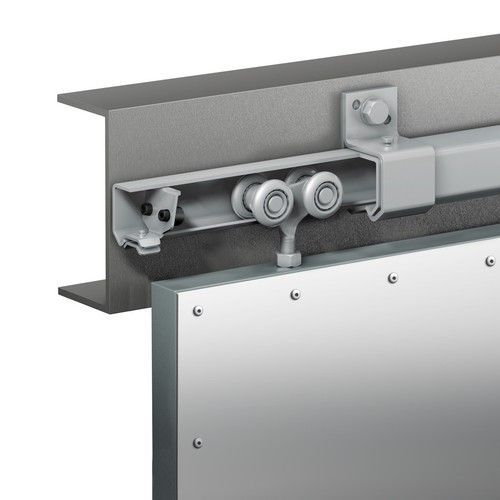 Heavy Duty Sliding Barn Door Hardware Track Kit Industrial Agricultural 440kg