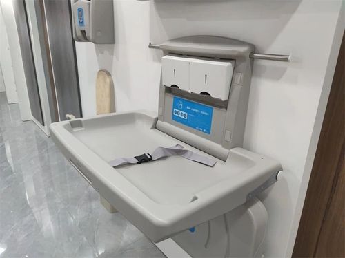 Baby Changing Station Wall Mounted Foldable Diaper Changer Table — image 6