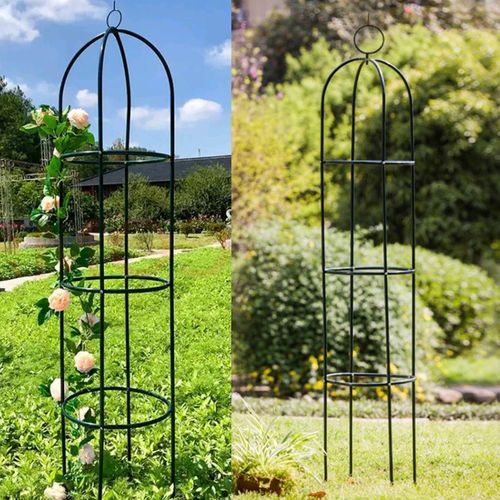 1.9m Outdoor Garden Metal Obelisk Climbing Plant Support Frame Trellis New — image 10