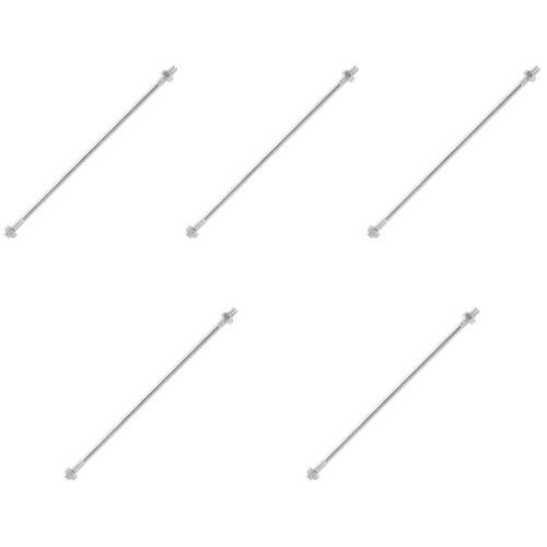 5Pcs Durable Plastic Mop Bucket Pole for Home Use Silver Mop Cleaning Tool