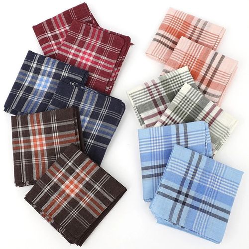 12PCS Men's Handkerchiefs Large Cotton Hankies Premium Soft Gents Hankies UK — image 9