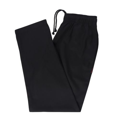 Black Chef Trousers Excellent Quality Elasticated Pants 3 Pockets Black Trousers — image 3