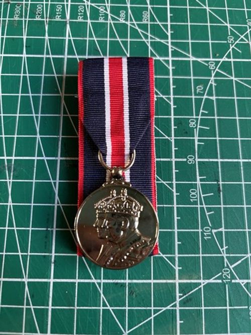 New kings coronation Medal ( Replacement) Court Mounted. Full Size