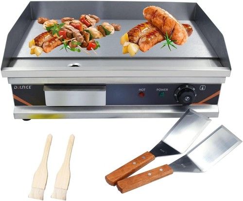 Electric Griddle 3000W, 54cm Commercial Griddle,Biz Catering BBQ Steak Full Flat