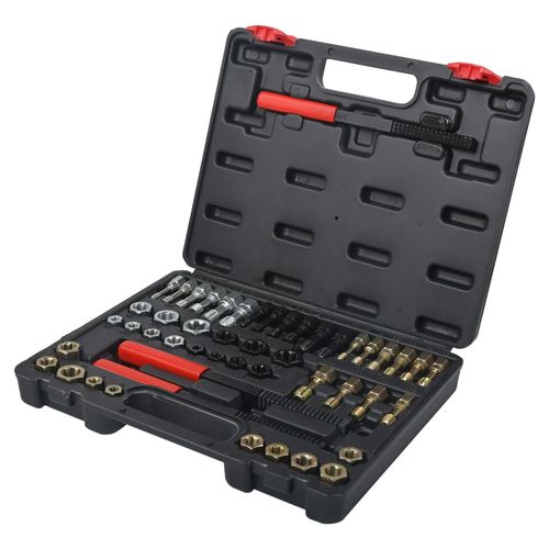 49PC Thread Repair Chaser Kit UNC UNF Metric Thread Restorer Tap and Die Tool — image 12