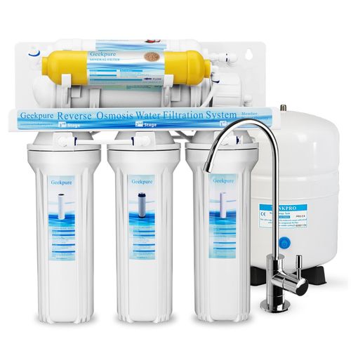 6 Stage Undersink Reverse Osmosis System Water Filter with Mineral Filter 75 GPD — image 1