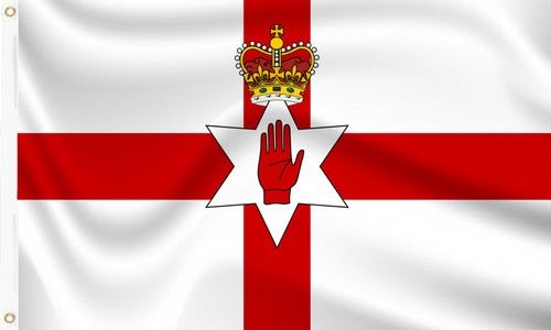 Northern Ireland Flag 3X2FT 5X3FT 8X5FT  150*90CM 90*60CM 244*150CM RED HAND