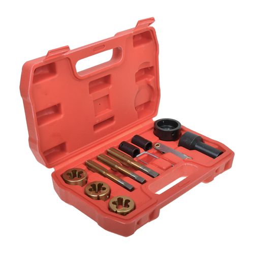 13Pcs Tap & Die Set for Wheel Studs + Nuts Thread Repair M12 x1.25 M12 x 1.5 M14 — image 13