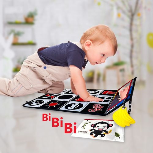 8in1 Multiple Paintings Baby Mirror Toy Soft Teethers Sensory Portable Washable — image 5