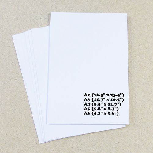 A6 A5 A4 A3 A2 White Card Stock Thick Printer Paper Sheets 120 250gsm 300gsm Art — image 5