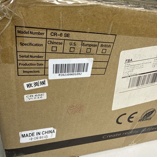 Creality 3D printer CR6-SE  New Sealed Box — image 6