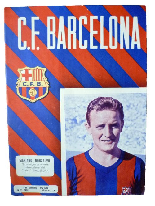 1956 Friendly Match Barcelona v Frankfurt S.V,  16 June Original Programme — image 1