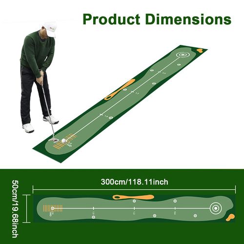 Golf Putting Mat Training Aid Equipment Improve Putting Accuracy Golf Practice — image 3
