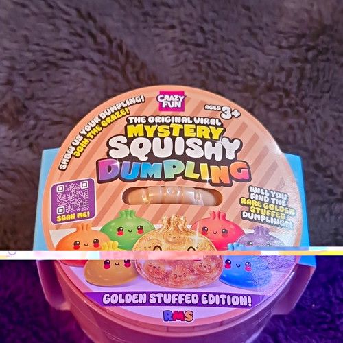 RMS Mystery Squishy Dumpling Golden Stuffed Edition Stress Reliever Age 3+