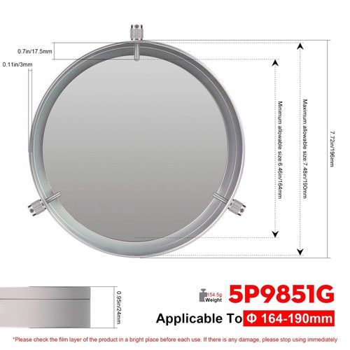 Solar Observing Filter for 44-210mm Telescope Camera Lens Sun Viewing PET Film U