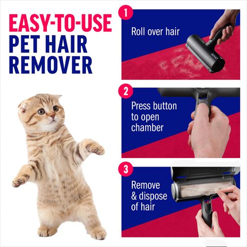 ChomChom Roller Pet Hair Remover - Original Size Reusable Lint Roller Black — image 3