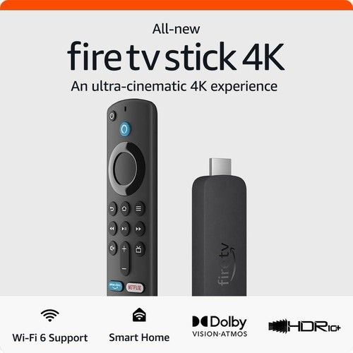 Amazon Fire Stick 4K Ultra HD (2023) - Alexa Voice Remote - TV Firestick