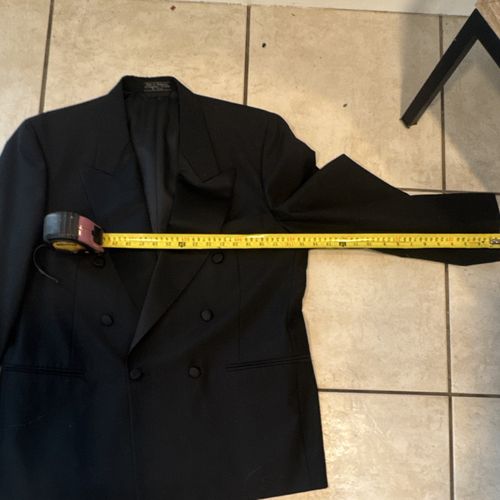 Federico Pucci vintage Men's Black Double Breasted Tuxedo/Formal Jacket 42R — image 7