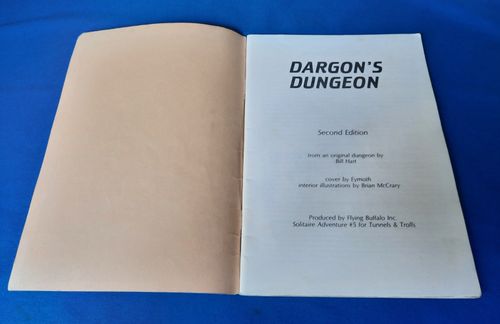 RARE Dargon's Dungeon (SOLO5) First Printing 1981 for Flying Buffalo — image 3