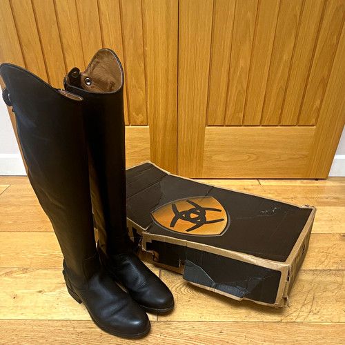 Ariat Women’s Heritage Contour Leather Dress Zip Tall Riding Boots Black UK 6.5