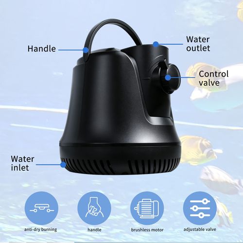 Water Pump 4500 Litres/hr  Submersible Fish Tank Aquarium Feature Pond Fountain — image 3