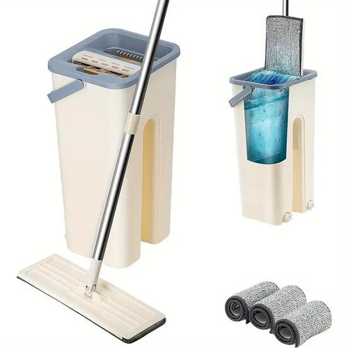 10 PacK 360° Flat Mop and Bucket Set Mop Dry Squeeze & Multi-Functional Wash — image 6