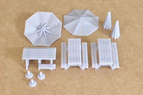 Container Based Cafe Scene Set OO GAUGE 1:76 Model Railway Scenery Decoration — image 12