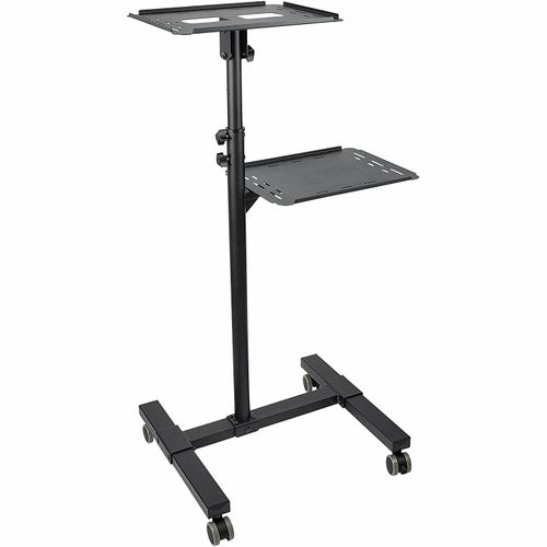 PTS08 Mobile Projector Stand/Height Adjustable Trolley w/ Laptop Shelf — image 1