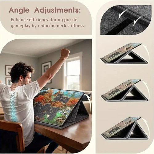 1000PCS Puzzle Board Tilting Portable Lightweight Felt Jigsaw with Protector UK — image 13