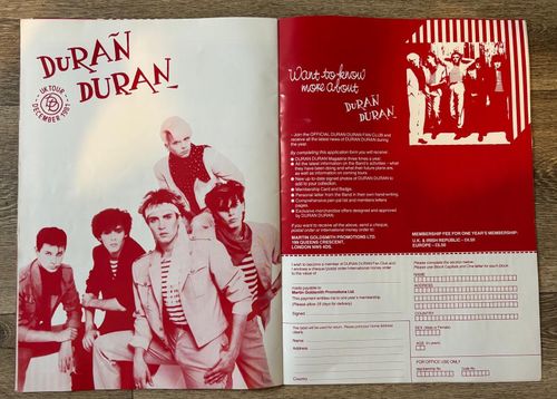 Duran Duran 1981 Tour Programme. Very good condition — image 10