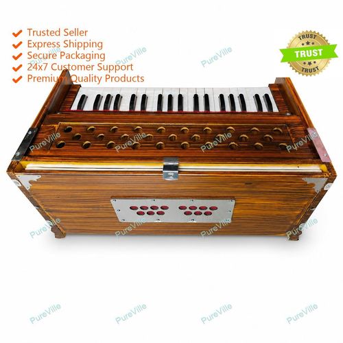 Best Harmonium 7 Stopper Double Bellow 39 Key Two Reed Harmonium With Bag — image 7